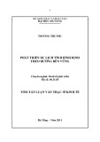 Tóm tắt luận văn Thạc sĩ Kinh tế: Phát triển du lịch tỉnh Bình Định theo hướng bền vững