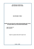 Tóm tắt Luận án Tiến sĩ Kỹ thuật ô tô: Nghiên cứu chế độ cháy do nén hỗn hợp đồng nhất (HCCI) sử dụng nhiên liệu n-heptan/ethanol/diesel