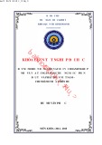 Khóa luận tốt nghiệp Quản trị kinh doanh: Đẩy mạnh hoạt động cho vay đối với Doanh nghiệp vừa và nhỏ tại Ngân hàng Thương mại Cổ phần Đầu tư và Phát triển Việt Nam - chi nhánh Thừa Thiên Huế
