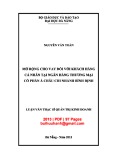 Luận văn Thạc sĩ Quản trị kinh doanh: Mở rộng cho vay đối với khách hàng cá nhân tại Ngân hàng thương mại cổ phần Á Châu chi nhánh Bình Định