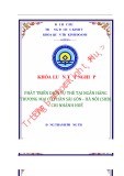 Khóa luận tốt nghiệp Quản trị kinh doanh: Phát triển dịch vụ thẻ tại ngân hàng thương mại cổ phần Sài Gòn - Hà Nội - chi nhánh Huế