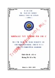 Khóa luận tốt nghiệp Kế toán-Kiểm toán: Thực trạng hệ thống kiểm soát nội bộ chu trình bán hàng – thu tiền tại công ty TNHH Tôn Bảo Khánh